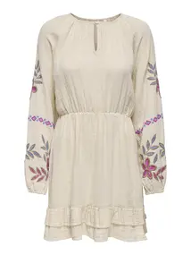ONLY ONLBLAKE LIFE LS EMB DRESS WVN