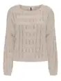 ONLY ONLCAPRI LS O-NECK CC KNT