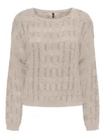 ONLY ONLCAPRI LS O-NECK CC KNT