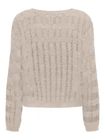 ONLY ONLCAPRI LS O-NECK CC KNT