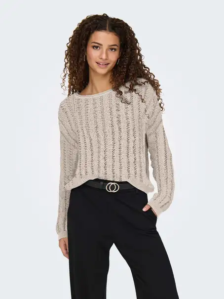 ONLY ONLCAPRI LS O-NECK CC KNT
