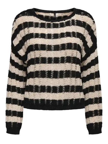 ONLY ONLCAPRI LS O-NECK CC KNT