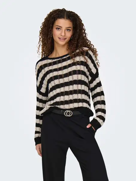 ONLY ONLCAPRI LS O-NECK CC KNT