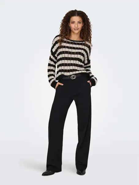 ONLY ONLCAPRI LS O-NECK CC KNT