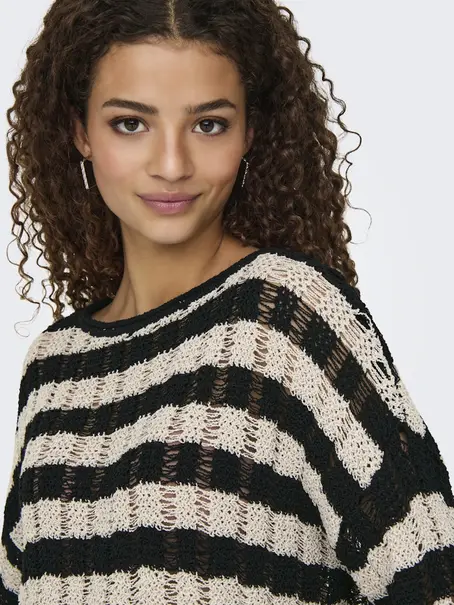 ONLY ONLCAPRI LS O-NECK CC KNT