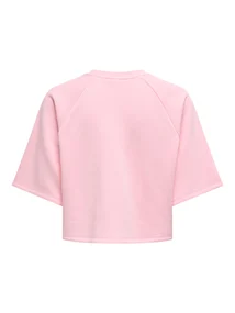ONLY ONLCORA S/S PRINT O-NECK UB SWT
