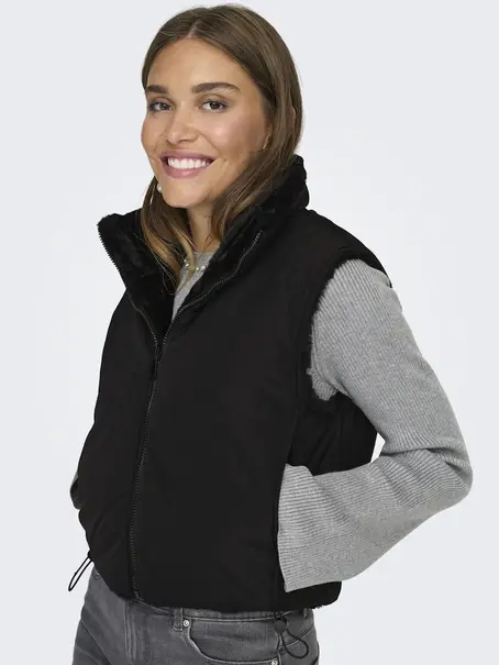 ONLY ONLDANA LIFE FAUX FUR WAISTCOAT CC