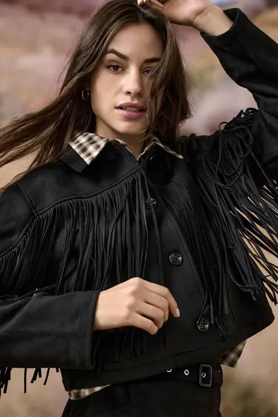 ONLY ONLDIANE LIFE FAUX SUEDE FRINGES OT