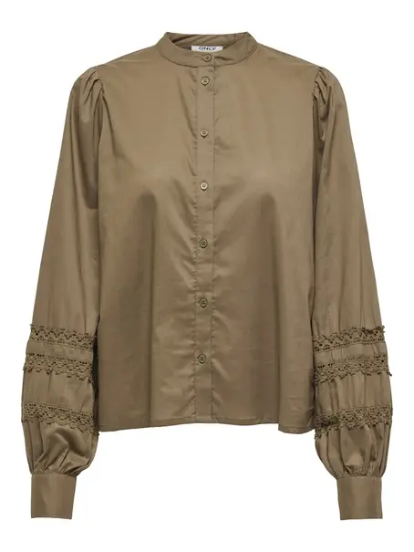 ONLY ONLDOLLY LIFE LS BUTTON TOP WVN