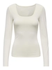 ONLY ONLEA L/S 2-WAY DEEP NECK TOP JRS