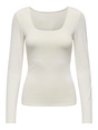 ONLY ONLEA L/S 2-WAY DEEP NECK TOP JRS