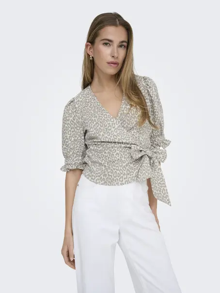 ONLY ONLEMMIA LIFE 2/4 TIE WRAP TOP PNT