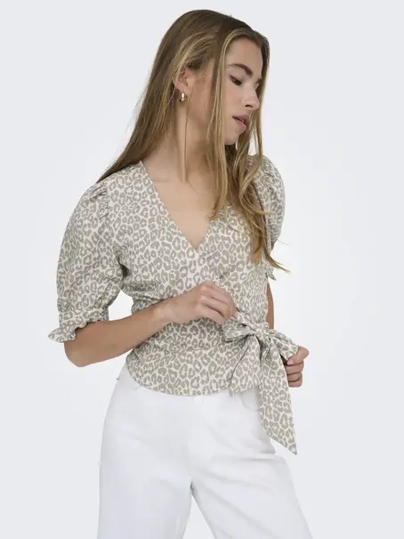 ONLY ONLEMMIA LIFE 2/4 TIE WRAP TOP PNT