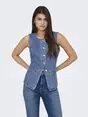 ONLY ONLGIULINA S/L BUTTON WAISTCOAT DNM