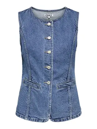 ONLY ONLGIULINA S/L BUTTON WAISTCOAT DNM
