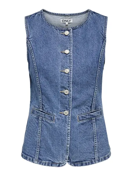 ONLY ONLGIULINA S/L BUTTON WAISTCOAT DNM