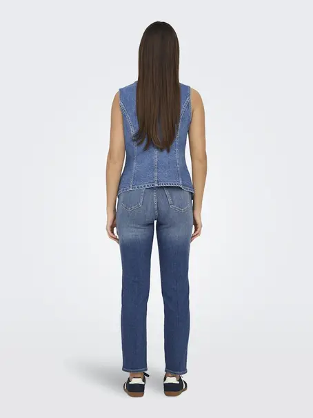 ONLY ONLGIULINA S/L BUTTON WAISTCOAT DNM