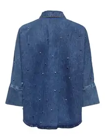 ONLY ONLGRACE 3/4 RHINESTONE MB DNM SHIR