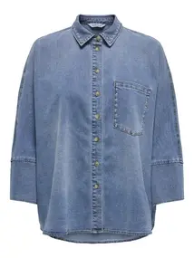 ONLY ONLGRACE 3/4 SL STUD DNM SHIRT GUA