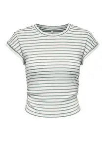 ONLY ONLIBEN S/S O-NECK GLITTER TOP JRS