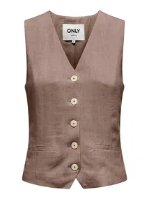 ONLY ONLIRIS-SIESTA S/L LINEN BL VEST TL
