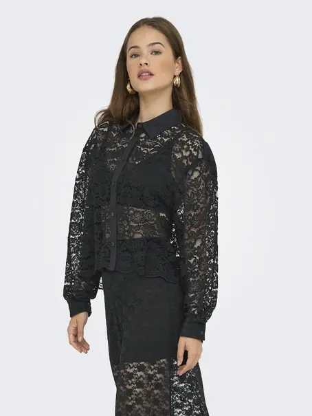 ONLY ONLJILLI LACE MIX SHIRT WVN