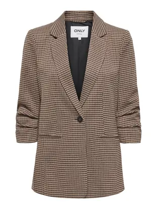 ONLY ONLLETTIE LIFE 3/4 CHECK BLAZER TLR