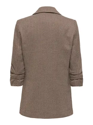 ONLY ONLLETTIE LIFE 3/4 CHECK BLAZER TLR