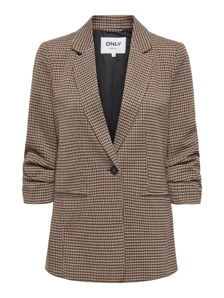 ONLY ONLLETTIE LIFE 3/4 CHECK BLAZER TLR