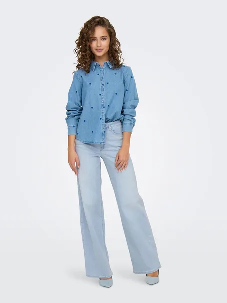 ONLY ONLMADISON BLUSH HW WIDE DNM CRO495