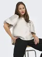 ONLY ONLMANNY 2/4 HEAVY SATIN TOP WVN CS