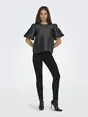 ONLY ONLMANNY 2/4 HEAVY SATIN TOP WVN CS