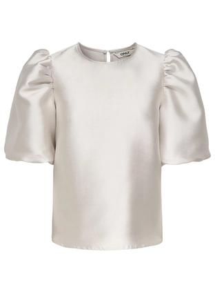 ONLY ONLMANNY 2/4 HEAVY SATIN TOP WVN CS