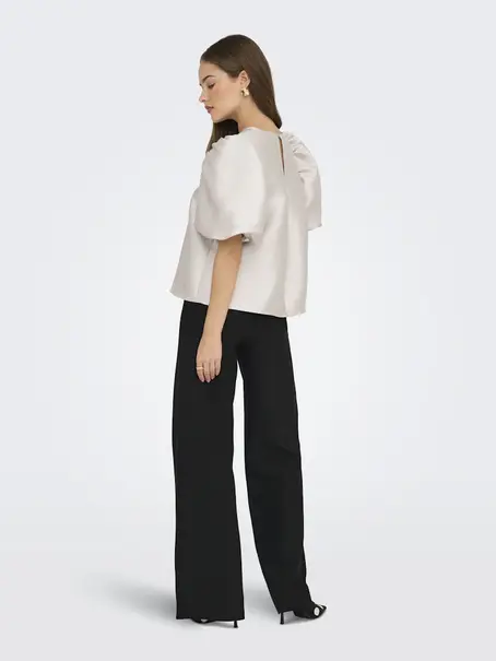 ONLY ONLMANNY 2/4 HEAVY SATIN TOP WVN CS