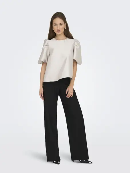 ONLY ONLMANNY 2/4 HEAVY SATIN TOP WVN CS