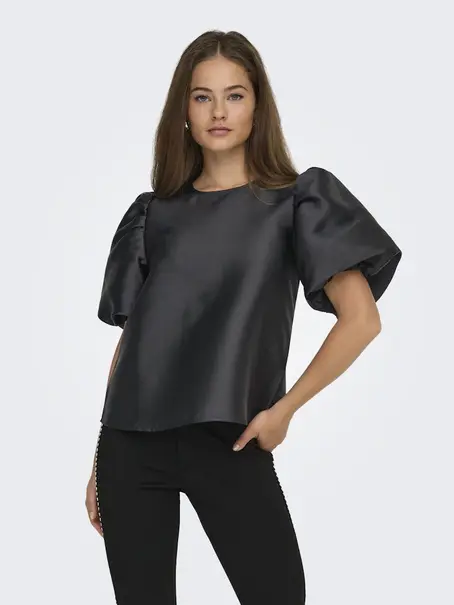 ONLY ONLMANNY 2/4 HEAVY SATIN TOP WVN CS