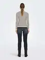 ONLY ONLMILA LS STRIPE BUTTON O-NECK CC