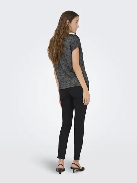ONLY ONLMOSTER GLITTER S/S TOP JRS