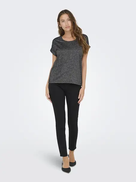 ONLY ONLMOSTER GLITTER S/S TOP JRS