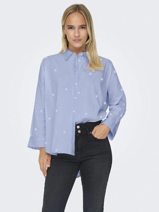 ONLY ONLNEW LINA GRACE LS EMB SHIRT NOOS