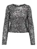 ONLY ONLPALEMA LS LACE SEQUIN TOP WVN