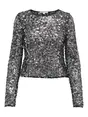 ONLY ONLPALEMA LS LACE SEQUIN TOP WVN