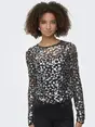 ONLY ONLPALEMA LS LACE SEQUIN TOP WVN