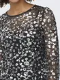 ONLY ONLPALEMA LS LACE SEQUIN TOP WVN