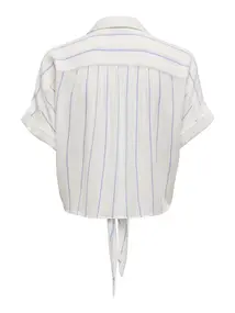 ONLY ONLPAULA LIFE S/S TIE SHIRT WVN NOO