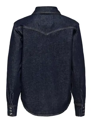 ONLY ONLPICCADILLY LS WEST DNM SHIRT RED