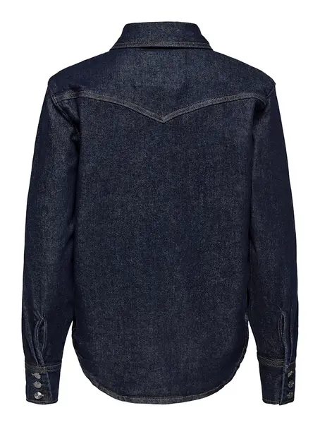 ONLY ONLPICCADILLY LS WEST DNM SHIRT RED