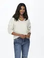 ONLY ONLRICA LIFE L/S V-NECK PULLO KNT N