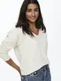 ONLY ONLRICA LIFE L/S V-NECK PULLO KNT N