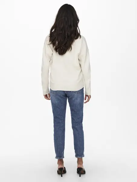 ONLY ONLRICA LIFE L/S V-NECK PULLO KNT N
